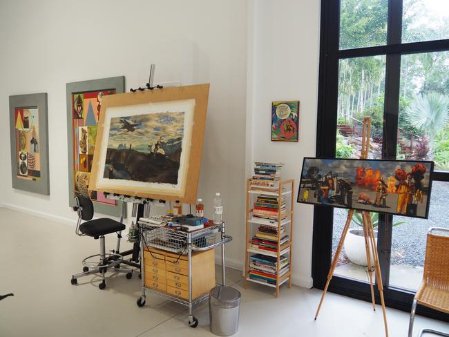 Inside artist Peter Phillips' new studio and gallery in Tinbeerwah.