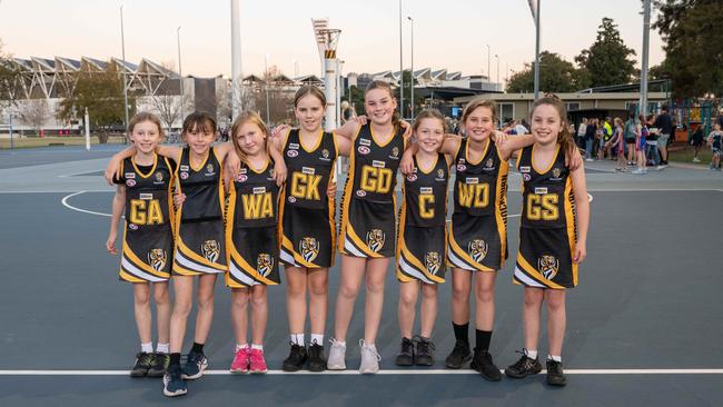 Bannockburn Black under-11 netball team.
