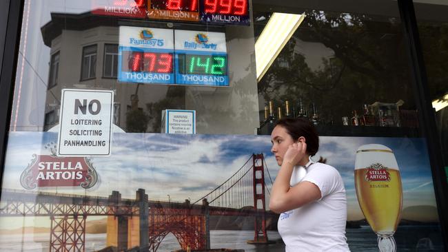 A pedestrian in San Franscisco. Picture: Justin Sullivan/AFP