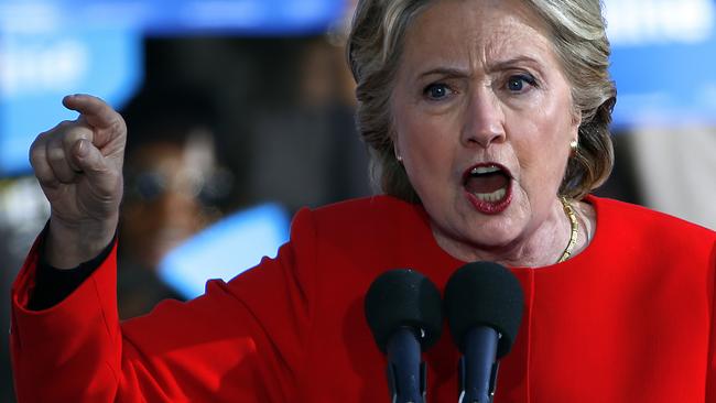 Hillary Clinton. Pic: AP