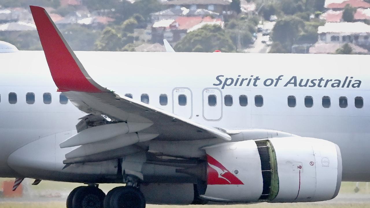 The aircraft was flying with just one engine for the final hour of its journey to Sydney. Picture: NCA NewsWire/Jeremy Piper