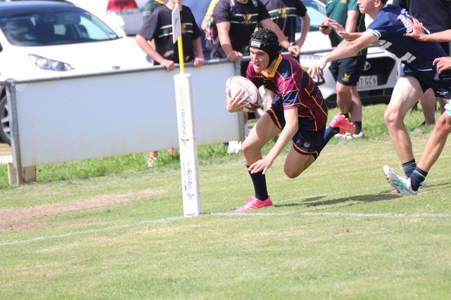 Ballymore Cup rugby action at the Albany Creek Brumbies Junior Rugby Union Club on Friday, April 12, 2024.