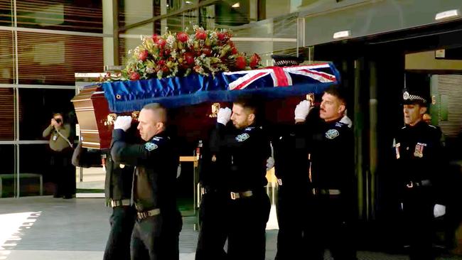 Sergeant Doig was honoured with a police funeral. Picture: Supplied