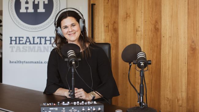 Podcaster and communications specialist Penny Terry. For TasWeekend. Picture: Amy Guy Photography