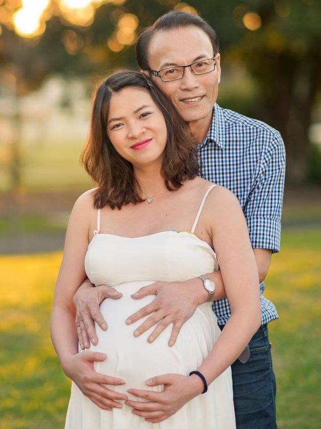 Lawyer Ho Ledinh pictured with his wife, Ngo Thu Huong. Picture: Facebook