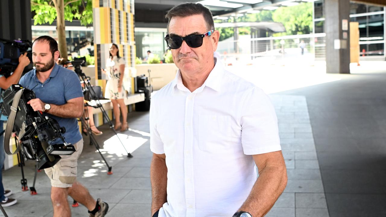 Martin Coll leaves the Magistrates Court in Brisbane. Picture: Dan Peled