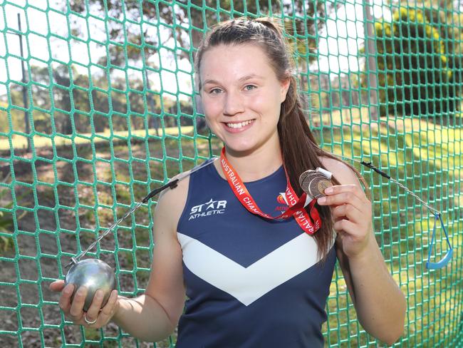 Doncaster East athlete Stephanie Ratcliffe. Picture: David Crosling