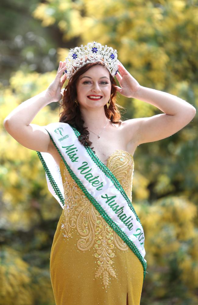 Sarah Tute of Bannockburn went to Sydney and won Miss Water as part of the Miss Earth Australia competition. Picture: Mike Dugdale