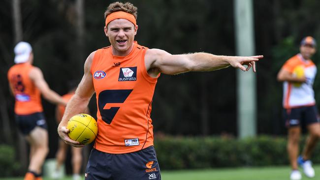 Heath Shaw at GWS training.