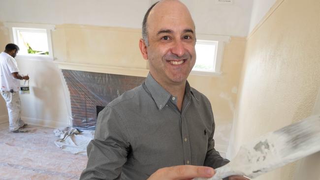 Frank Triantafyllou has tackled a dozen home updates across his own properties and investments. And he's reliably found the easiest way to add value is a simple lick of fresh paint. Solar panels, squeezing an extra bedroom into a floorplan, a replacement kitchen bench and new bathroom tiling could be enough to add $100,000 to the value of Melbourne's dated and daggy homes. Picture: Tony Gough