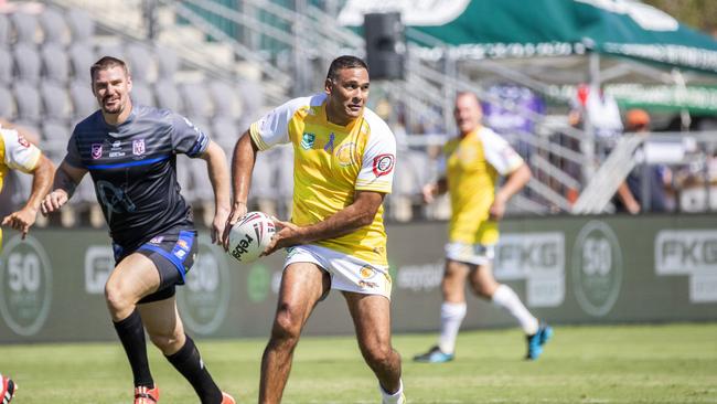 Hodges works with Indigenous kids and witnesses first-hand the role Mitchell plays in continuing Beetson’s legacy. Picture: Richard Walker.