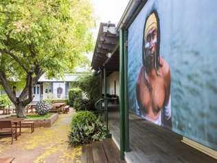 The In Focus Exhibition on display in the Grafton Regional Gallery's courtyard. Picture: Simon Hughes