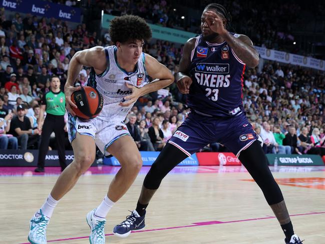 Karim Lopez of the Breakers scored 51 points against Melbourne United. Picture: Fiona Goodall/Getty Images