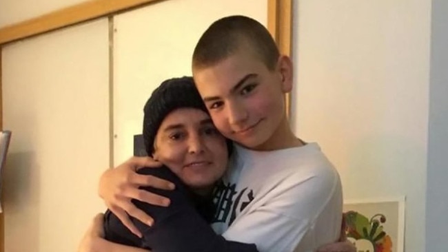 Sinead O'Connor and her son Shane who died.