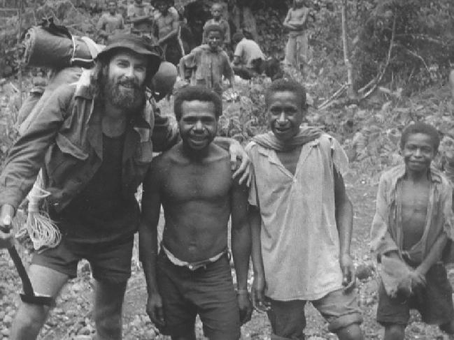 Dr Karl Kruszelnicki (above and below) in Papua New Guinea, 1971. Pictures: Supplied