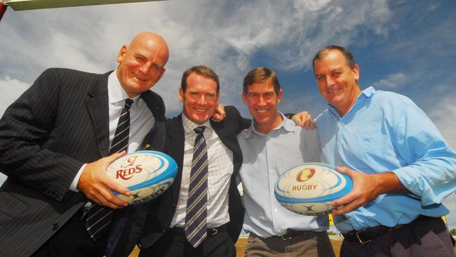 1979 Queensland players Tony Shaw, Brendan Moon, Roger Gould and Bill Ross.