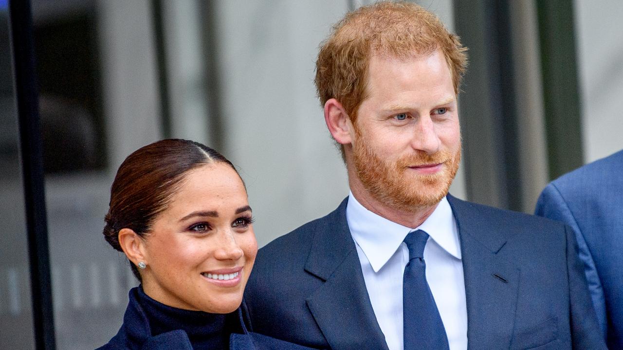 NEW YORK, NEW YORK – SEPTEMBER 23: Meghan, Duchess of Sussex and Prince Harry, Duke of Sussex visit One World Observatory at One World Observatory on September 23, 2021 in New York City. (Photo by Roy Rochlin/Getty Images)