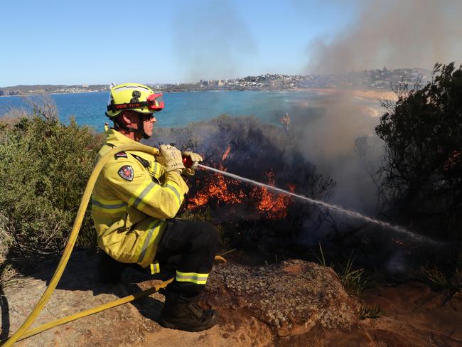 A hazard reduction on the North Curl Curl headland Picture: David Swift.