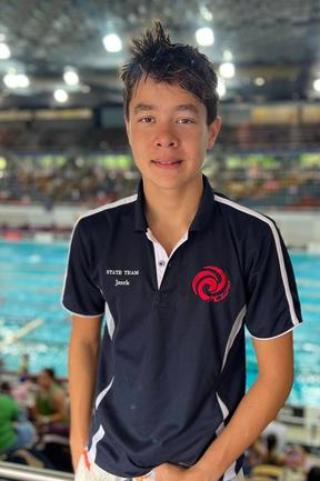 Mackay Cyclones Swimming Club member Jarek Taylor ready to take on 2024 Hancock Prospecting Queensland Championships. He will compete in the 50m, 100m and 200m backstroke, 50m and 100m freestyle, and 50m butterfly. Picture: Supplied