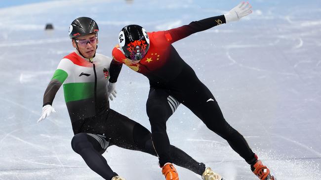 Everyone was jostling for position. (Photo by Lintao Zhang/Getty Images)