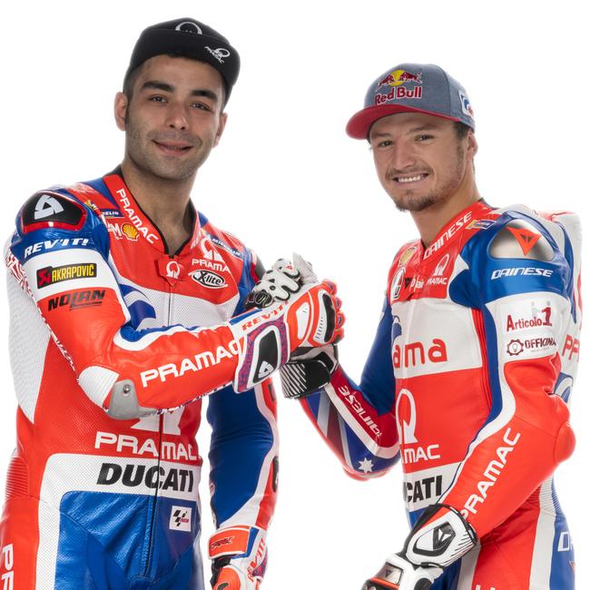 Jack Miller and his new teammate Danilo Petrucci. Pic: Pramac Racing