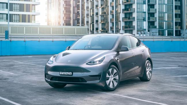 The Model Y is based on the Model 3 sedan. Photos by Thomas Wielecki.