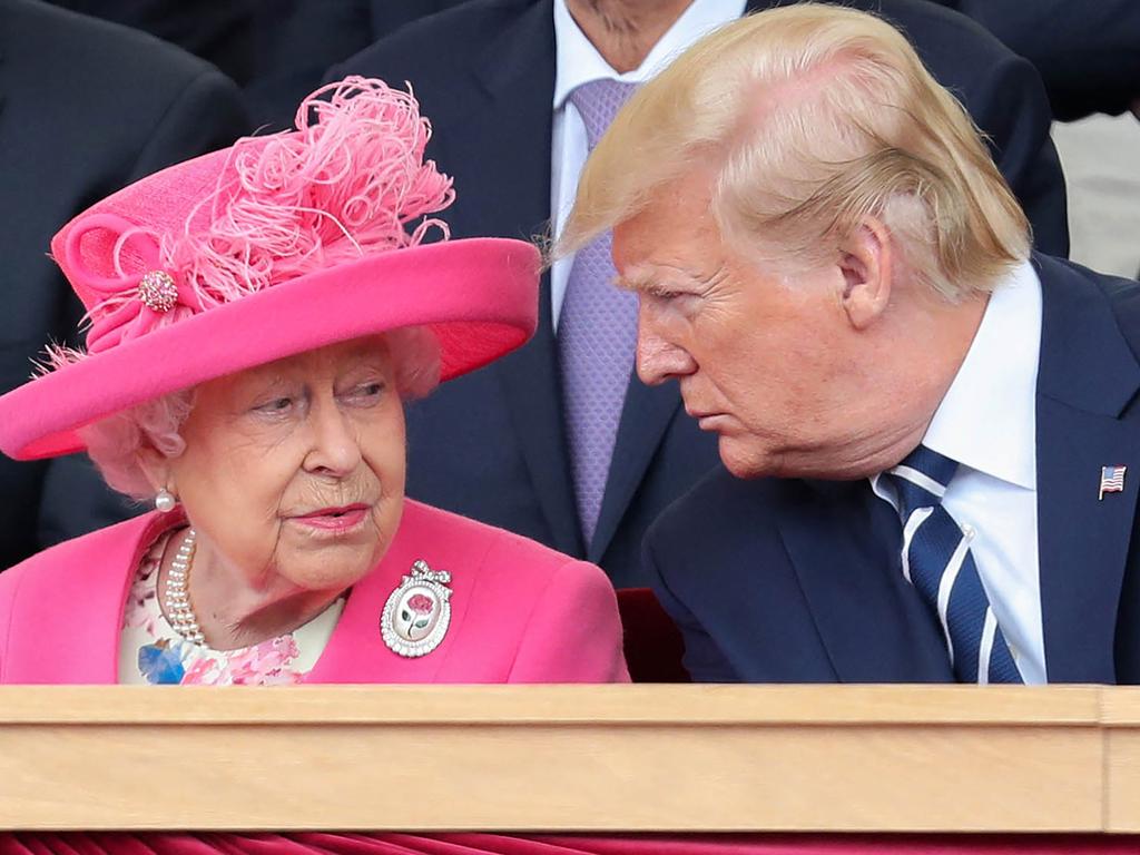 Eric Trump described the late Queen as “amazing” and praised her treatment of the former president on a visit to the UK in 2019. Picture: AFP