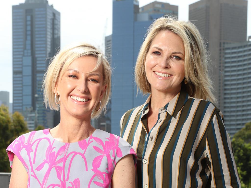 Deb Knight and Georgie Gardner. Picture: Alex Coppel