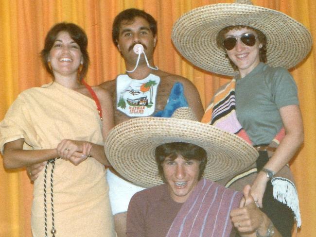 Pat and Rita Sganga with Robert and Julie Fento on their honeymoon in Hayman Island in 1982