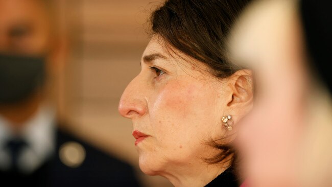 Premier Gladys Berejiklian has announced a slew of hefty fines to be imposed by police for breaching public health orders. Picture: Getty Images