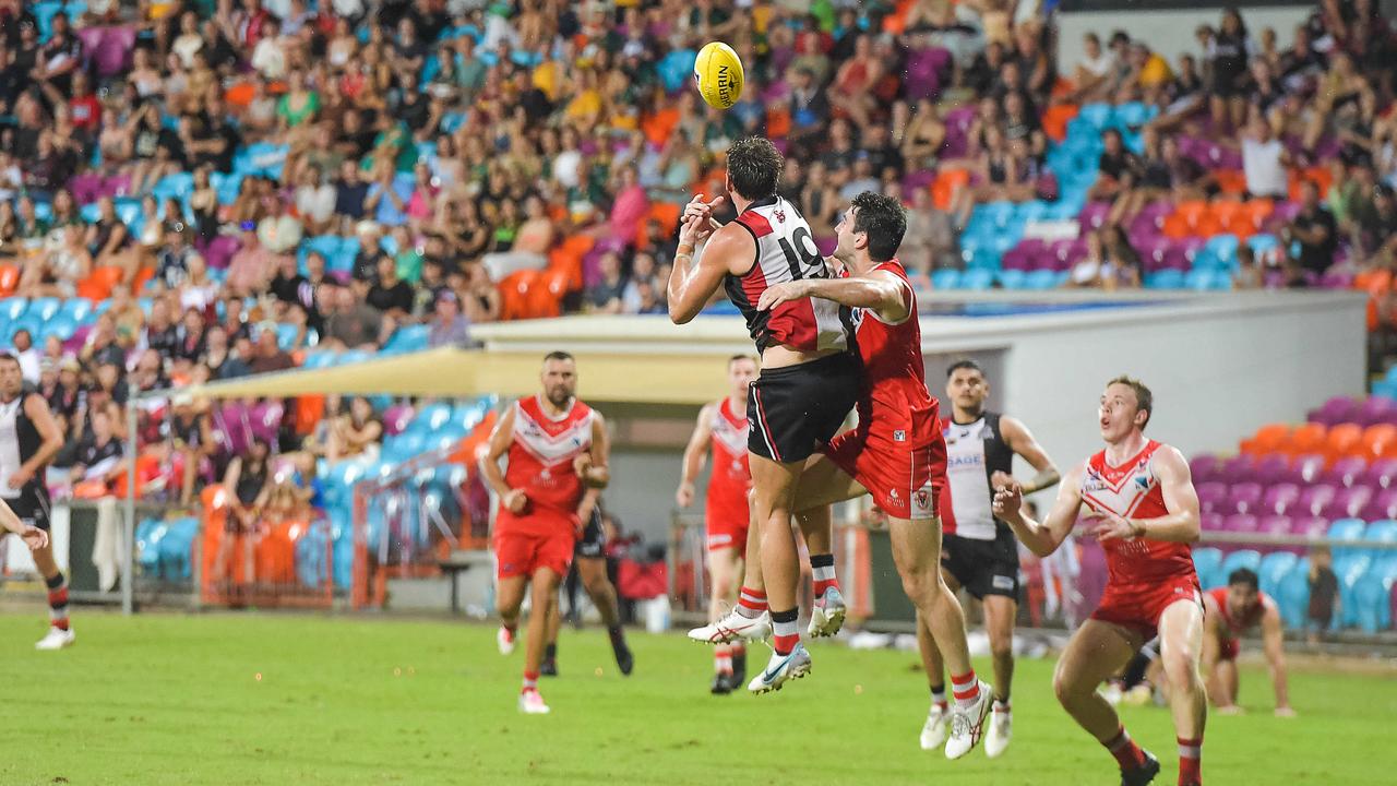 Waratah vs Southern Districts in the 2022-23 NTFL grand final. Picture PEMA TAMANG Pakhrin