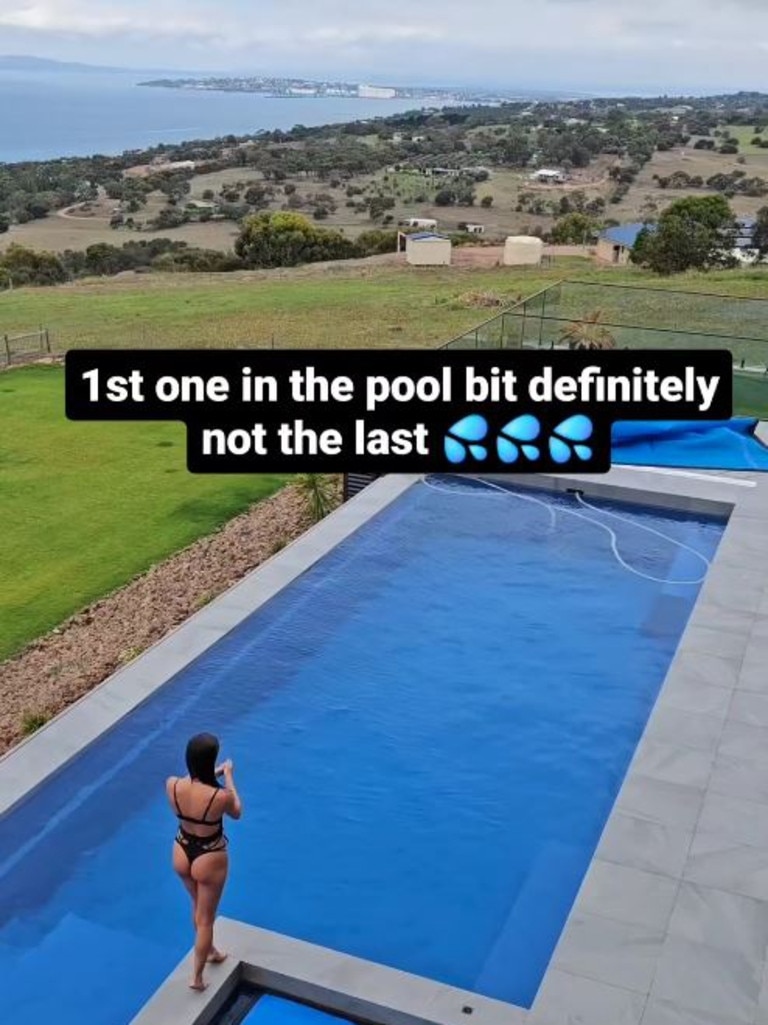 OnlyFans stars have taken over an Eyre Peninsula rental home for a promo shoot. Picture: Instagram/@mikeandhisbanana