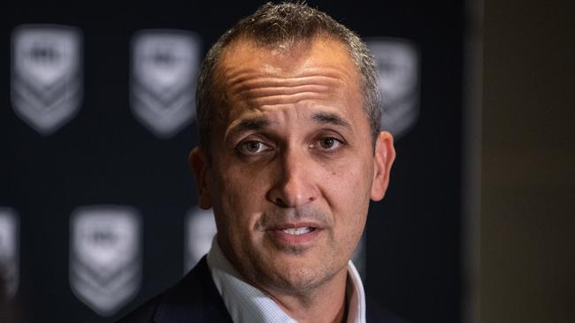 Acting NRL CEO Andrew Abdo has held talks about the hybrid game