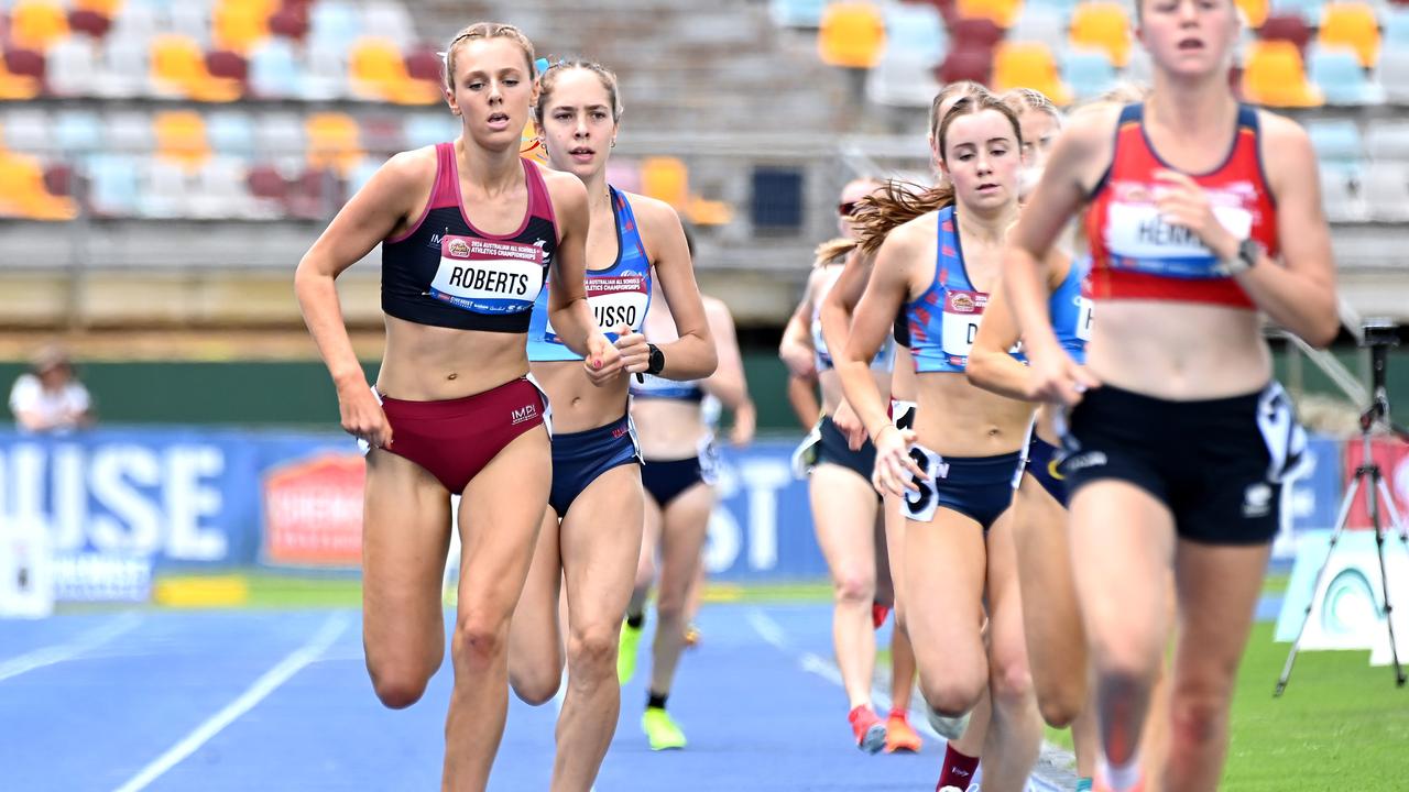 Milla Roberts Australian All Schools track and field championships in Brisbane. . Picture John Gass