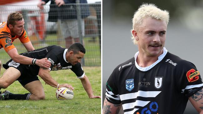 Picton crowd pleasers: Michael Lett scores a try back in 2015, winger Harrison Foster eyes another four-pointer.