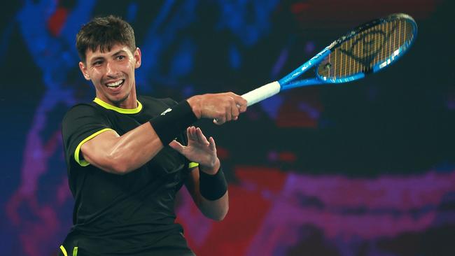 Alexei Popyrin’s ranking could have slipped as low as No.90 if he lost his first-round match at the Canadian Open. Instead, he won the tournament and rocketed to No.23. Picture: Kelly Defina / Getty Images