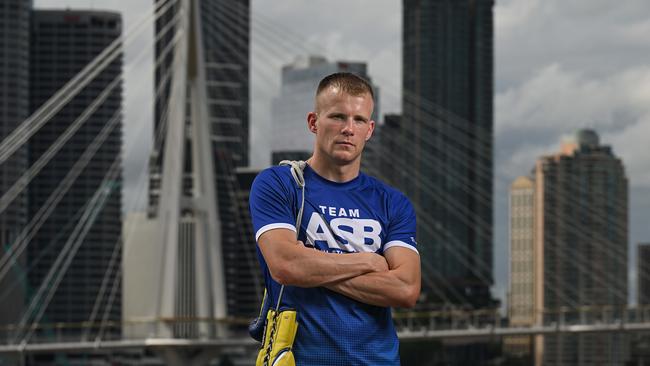 13/11/2024: Queensland boxer Liam Wilson who has announced his comeback fight to be staged at Southbank on March 1. Kangaroo Point, Brisbane. pic: Lyndon Mechielsen/Courier Mail