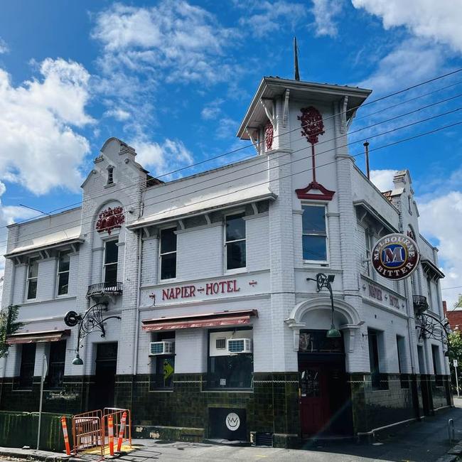 ‘Within its walls, I learned deep things’ … the Napier Hotel, Fitzroy.