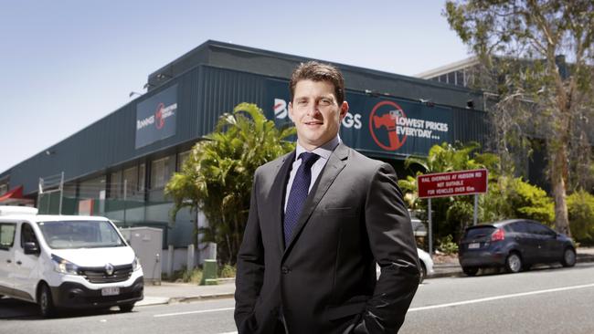 RETOOLED: Hunter Higgins from Colliers International who negotiated the sale of the Bunnings-tenanted facility at 16 Hudson Rd, Albion. Picture: Megan Slade