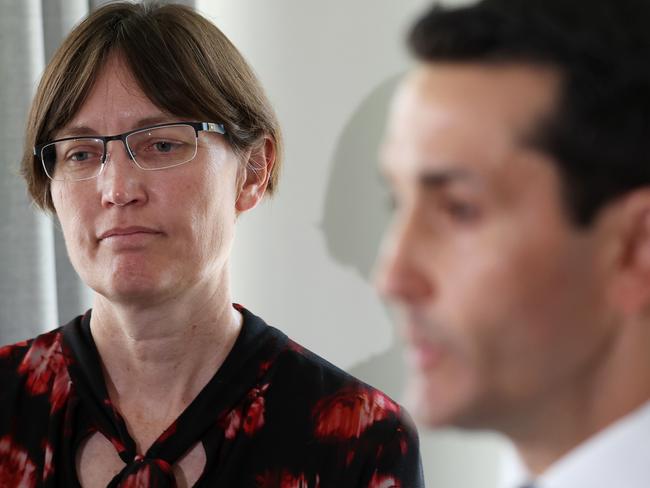 Dr Kirsty Wright during a media conference in Mackay. Picture: Liam Kidston.