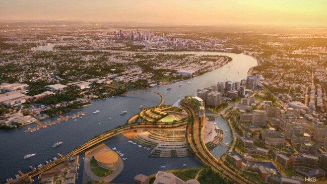 The Northshore 2032 Games precinct, viewed from the northeast. Image: Supplied