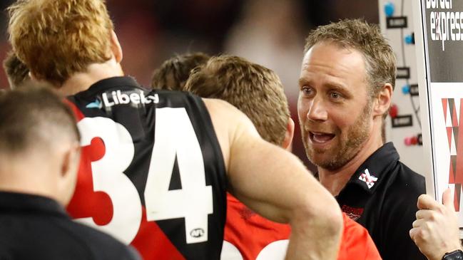 Ben Rutten is hitting all the right notes at Essendon. Picture: Getty Images