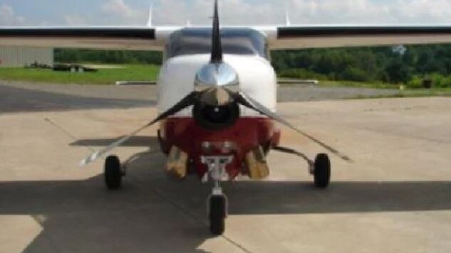 The Cessna light aircraft that was purchased to import the drugs into Australia.