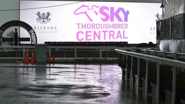 Eagle Farm racecourse on Saturday. Picture: Grant Peters, Trackside Photography