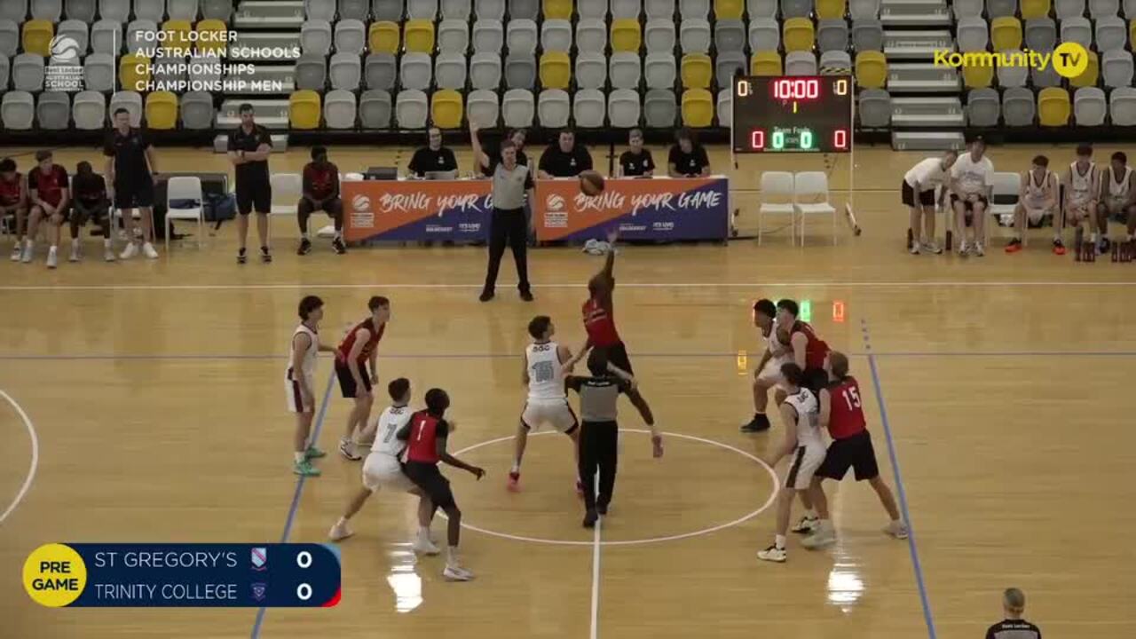 Replay: St Gregory's College v Trinity College (Men Champ) - 2024 Basketball Australia Schools Championships Day 3