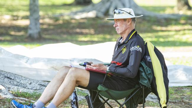 Former Australian and Queensland coach John Buchanan has helped Paddy Dooley in his role as Western Suburbs coach during the last two seasons.(AAP Image/Richard Walker)