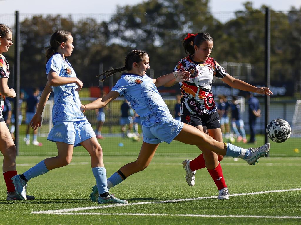 Saskia Rylands. Picture: Michael Gorton. U16 Girls NAIDOC Cup at Lake Macquarie Regional Football Facility.