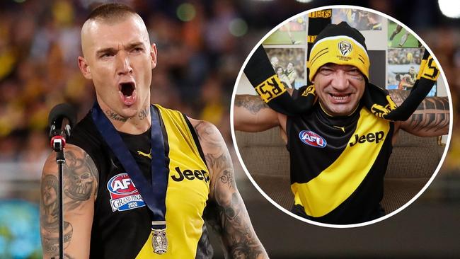 Dustin Martin will fly to New Zealand to visit his dad, Shane, despite the risk of being stranded due to COVID restrictions.