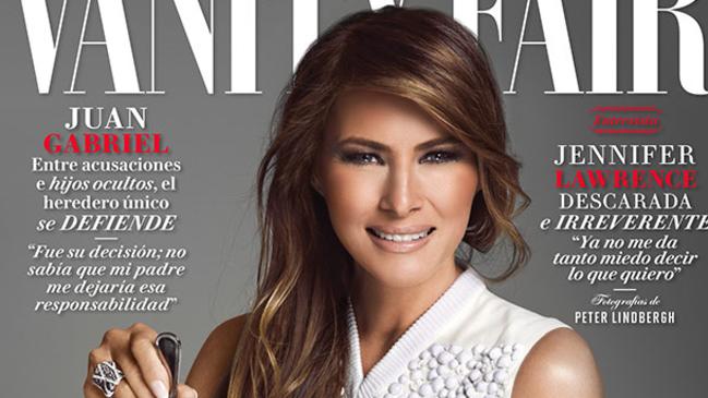 Melania Trump appeared dripping with diamonds on the cover of the Mexican edition of Vanity Fair.