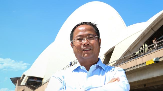 Huang Xiangmo at the Sydney Opera House in 2016. Picture: Renee Nowytarger/The Australian